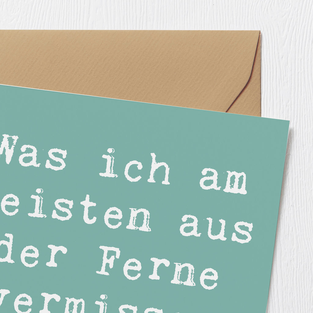 Deluxe Karte Spruch Heimweh Dich Karte, Grußkarte, Klappkarte, Einladungskarte, Glückwunschkarte, Hochzeitskarte, Geburtstagskarte, Hochwertige Grußkarte, Hochwertige Klappkarte