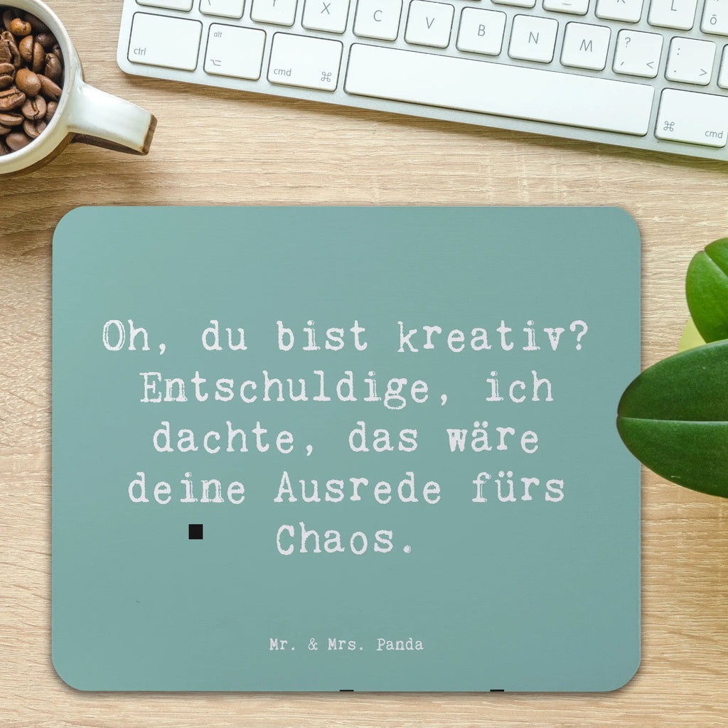 Mauspad Spruch Kreatives Chaos Mousepad, Computer zubehör, Büroausstattung, PC Zubehör, Arbeitszimmer, Mauspad, Einzigartiges Mauspad, Designer Mauspad, Mausunterlage, Mauspad Büro