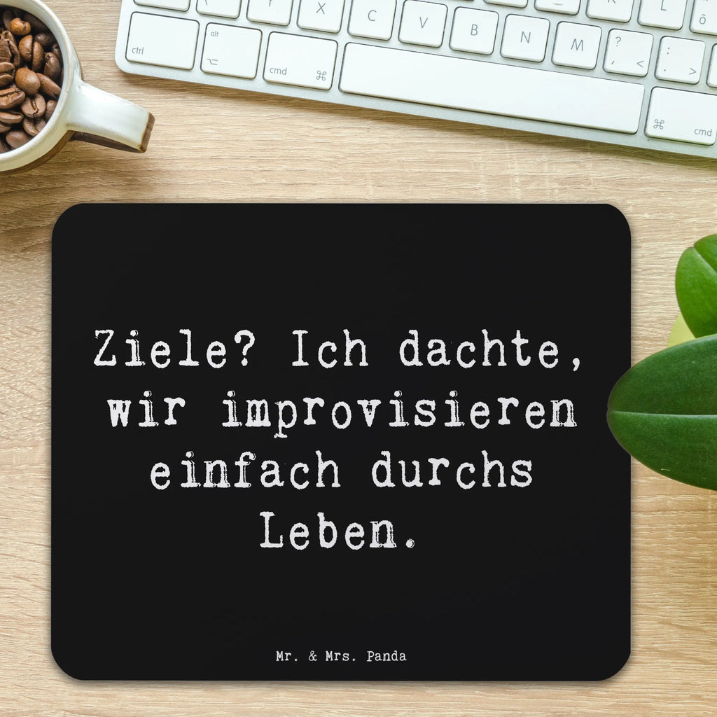 Mauspad Spruch Lebensziele Improvisation Mousepad, Computer zubehör, Büroausstattung, PC Zubehör, Arbeitszimmer, Mauspad, Einzigartiges Mauspad, Designer Mauspad, Mausunterlage, Mauspad Büro