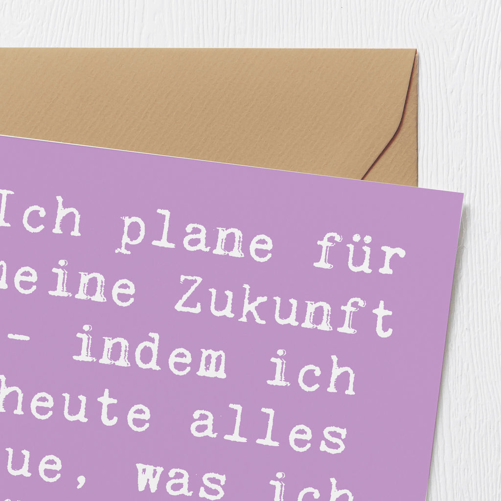 Deluxe Karte Spruch Lebensziele und Abenteuer Karte, Grußkarte, Klappkarte, Einladungskarte, Glückwunschkarte, Hochzeitskarte, Geburtstagskarte, Hochwertige Grußkarte, Hochwertige Klappkarte