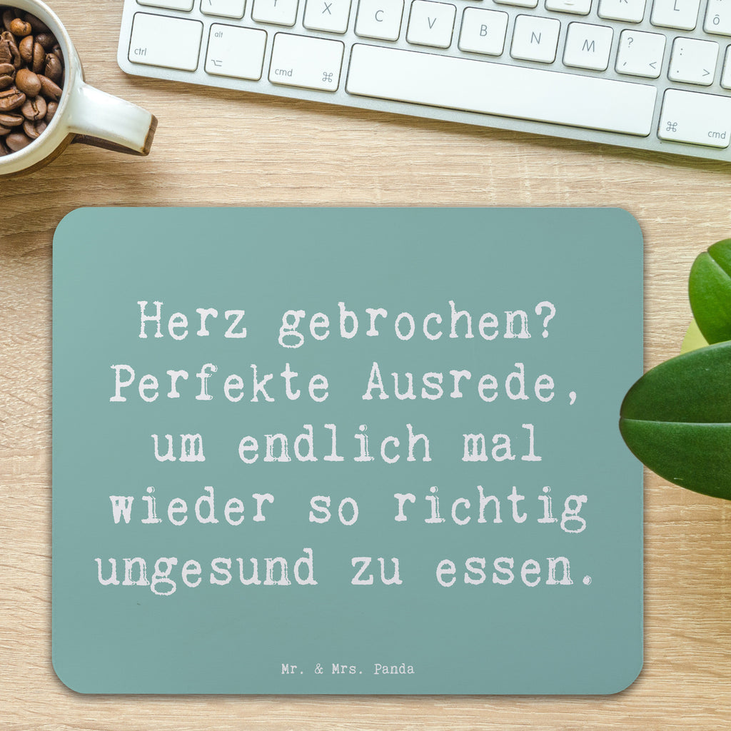 Mauspad Spruch Liebeskummer Tröster Mousepad, Computer zubehör, Büroausstattung, PC Zubehör, Arbeitszimmer, Mauspad, Einzigartiges Mauspad, Designer Mauspad, Mausunterlage, Mauspad Büro