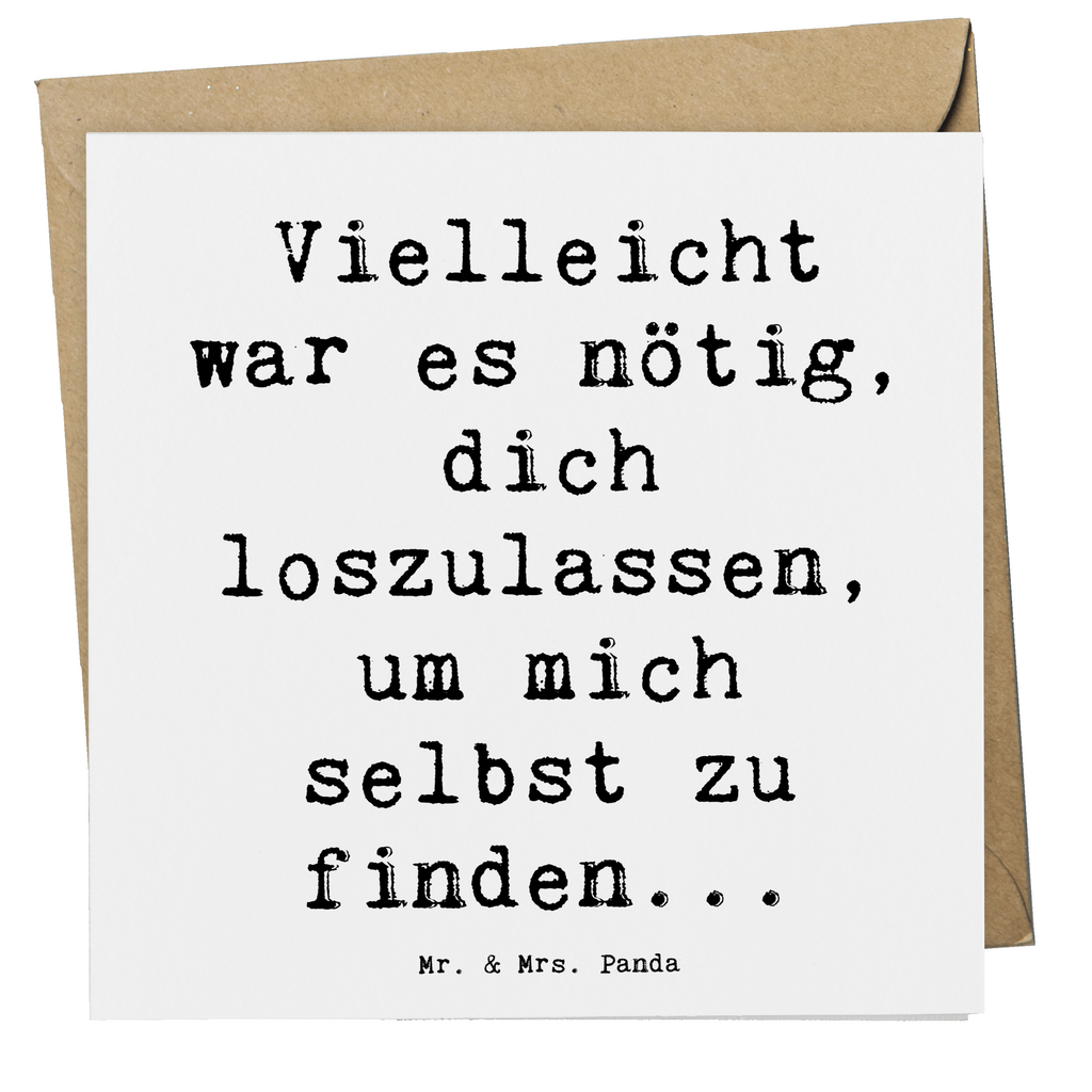 Deluxe Karte Spruch Liebeskummer Selbstfindung Karte, Grußkarte, Klappkarte, Einladungskarte, Glückwunschkarte, Hochzeitskarte, Geburtstagskarte, Hochwertige Grußkarte, Hochwertige Klappkarte