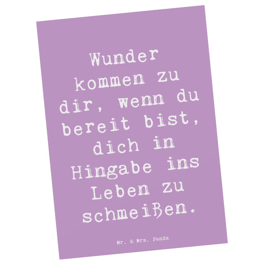 Postkarte Spruch Wunder Hingabe Postkarte, Karte, Geschenkkarte, Grußkarte, Einladung, Ansichtskarte, Geburtstagskarte, Einladungskarte, Dankeskarte, Ansichtskarten, Einladung Geburtstag, Einladungskarten Geburtstag