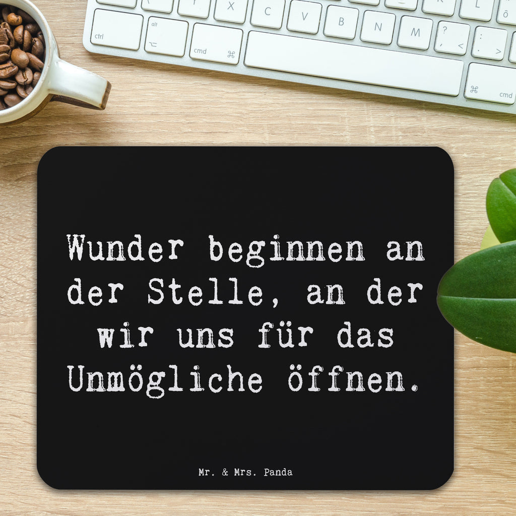 Mauspad Spruch Wunder beginnen Mousepad, Computer zubehör, Büroausstattung, PC Zubehör, Arbeitszimmer, Mauspad, Einzigartiges Mauspad, Designer Mauspad, Mausunterlage, Mauspad Büro