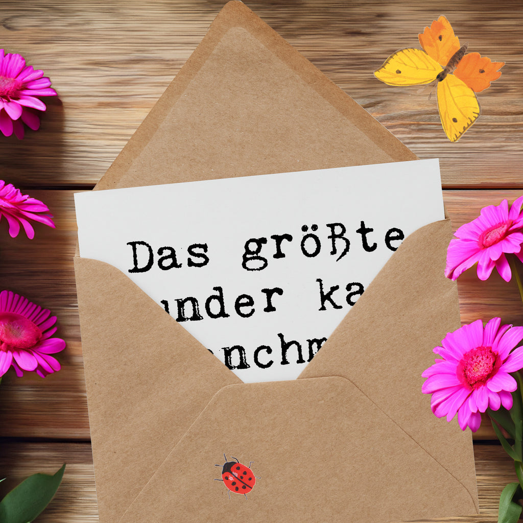 Deluxe Karte Spruch Wunder Entdecken Karte, Grußkarte, Klappkarte, Einladungskarte, Glückwunschkarte, Hochzeitskarte, Geburtstagskarte, Hochwertige Grußkarte, Hochwertige Klappkarte