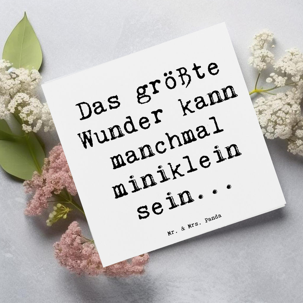 Deluxe Karte Spruch Wunder Entdecken Karte, Grußkarte, Klappkarte, Einladungskarte, Glückwunschkarte, Hochzeitskarte, Geburtstagskarte, Hochwertige Grußkarte, Hochwertige Klappkarte