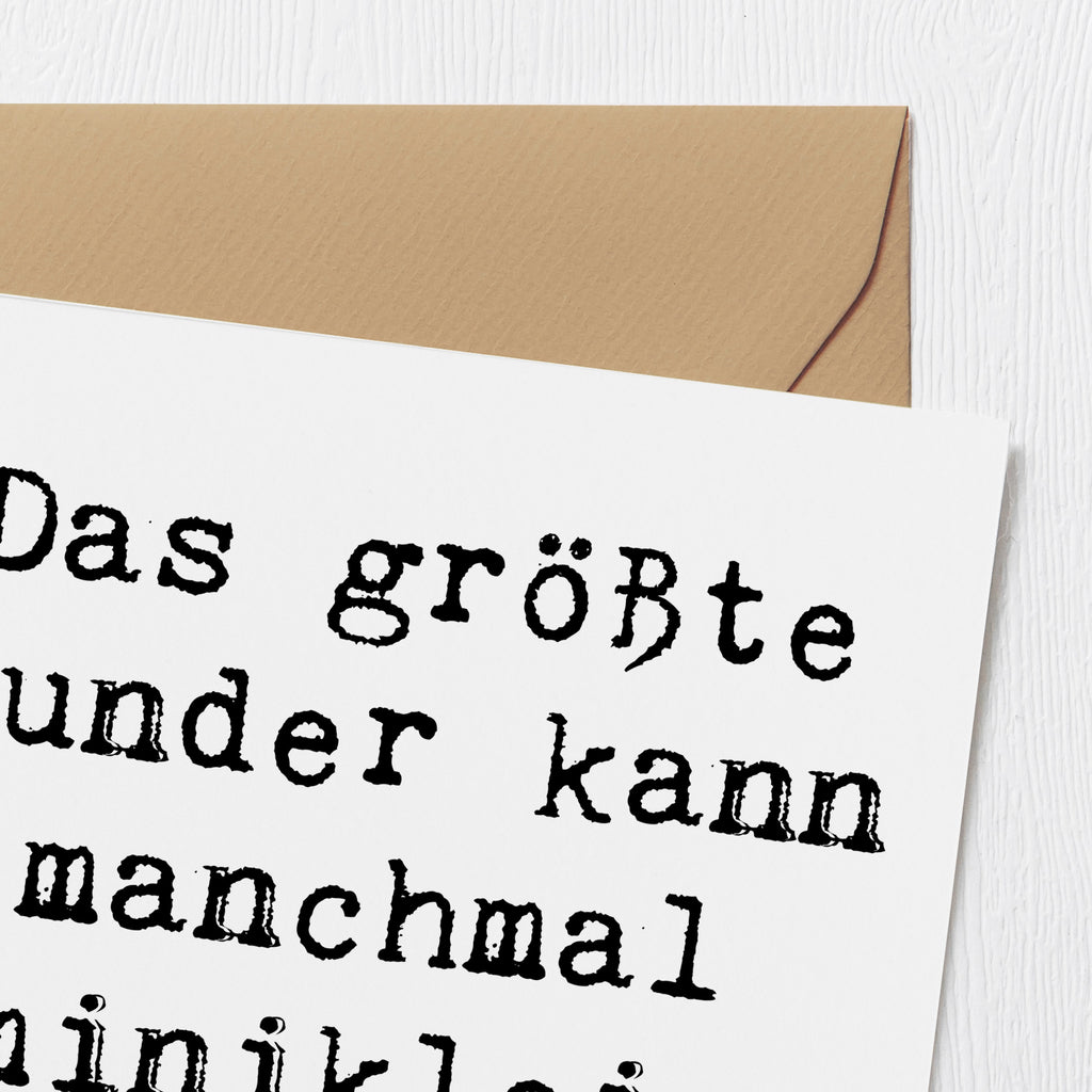 Deluxe Karte Spruch Wunder Entdecken Karte, Grußkarte, Klappkarte, Einladungskarte, Glückwunschkarte, Hochzeitskarte, Geburtstagskarte, Hochwertige Grußkarte, Hochwertige Klappkarte