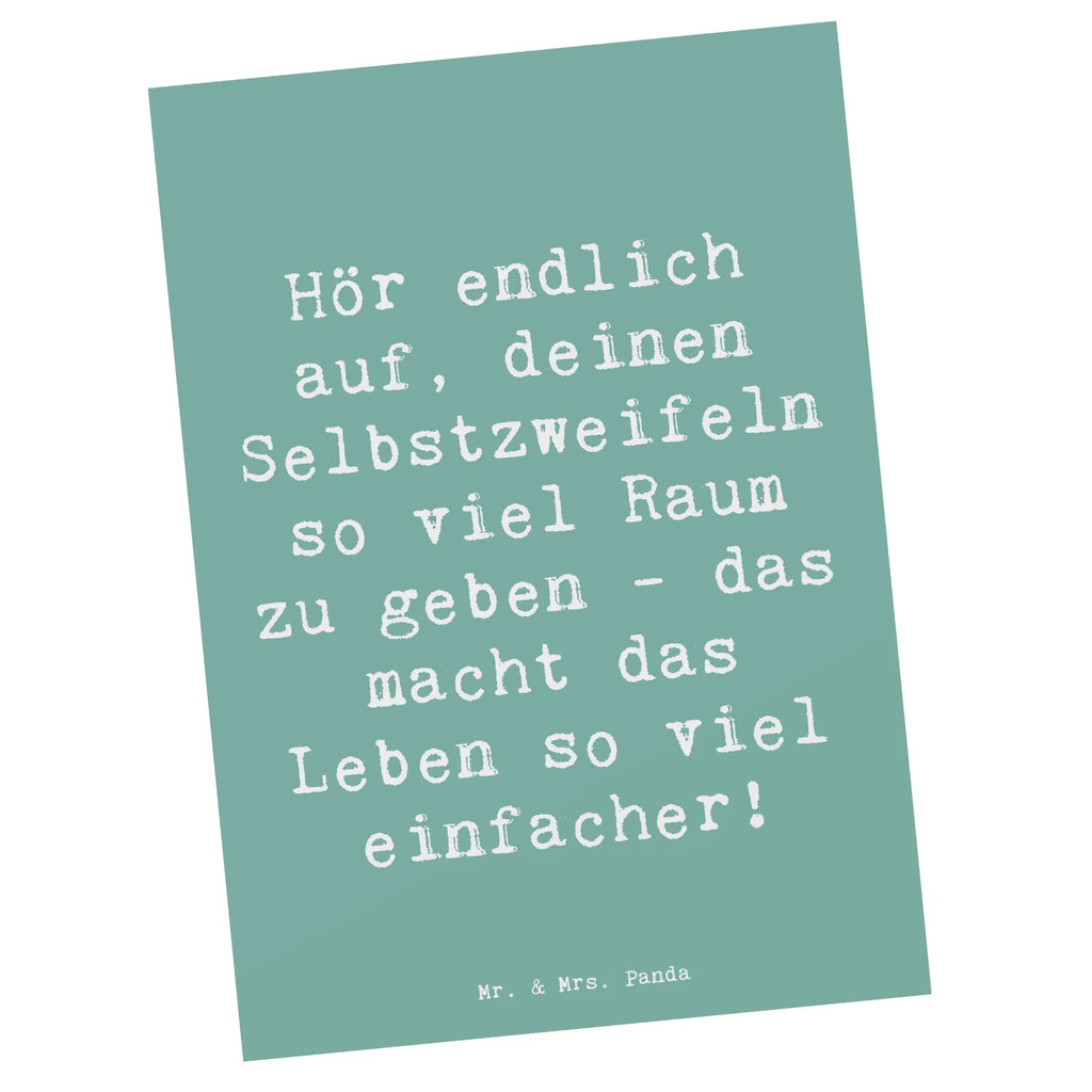 Postkarte Spruch Zweifel an sich selbst Postkarte, Karte, Geschenkkarte, Grußkarte, Einladung, Ansichtskarte, Geburtstagskarte, Einladungskarte, Dankeskarte, Ansichtskarten, Einladung Geburtstag, Einladungskarten Geburtstag