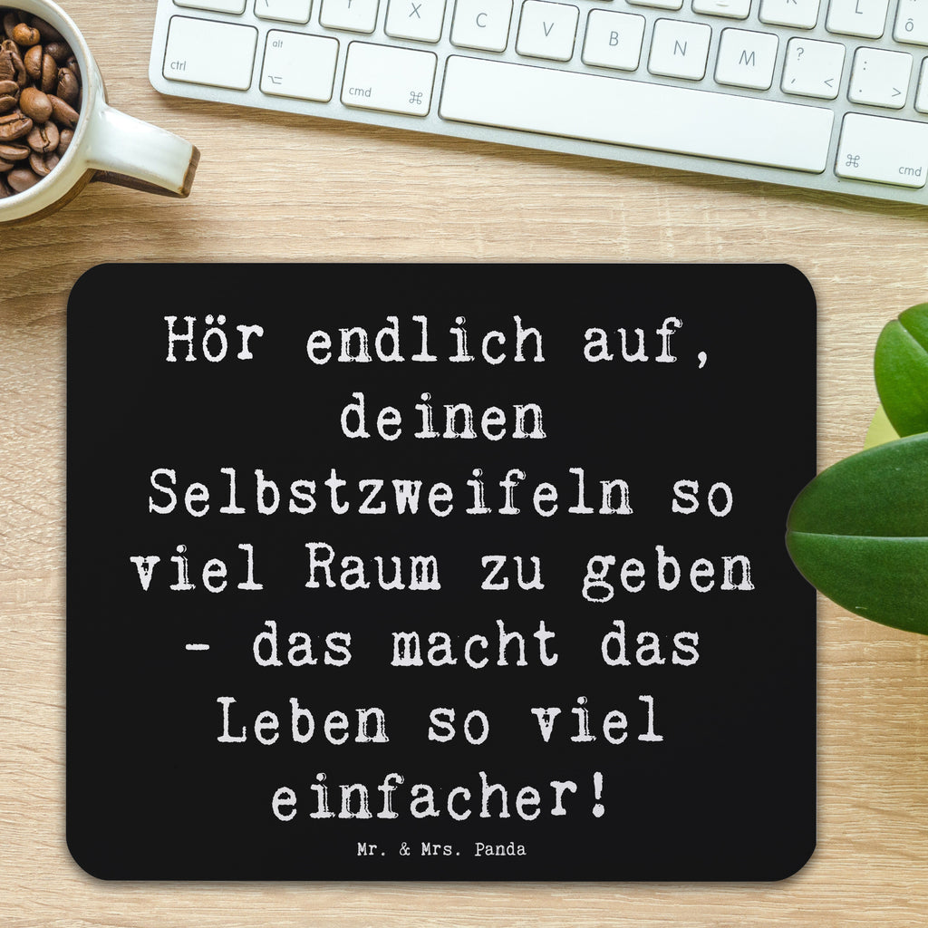 Mauspad Spruch Zweifel an sich selbst Mousepad, Computer zubehör, Büroausstattung, PC Zubehör, Arbeitszimmer, Mauspad, Einzigartiges Mauspad, Designer Mauspad, Mausunterlage, Mauspad Büro