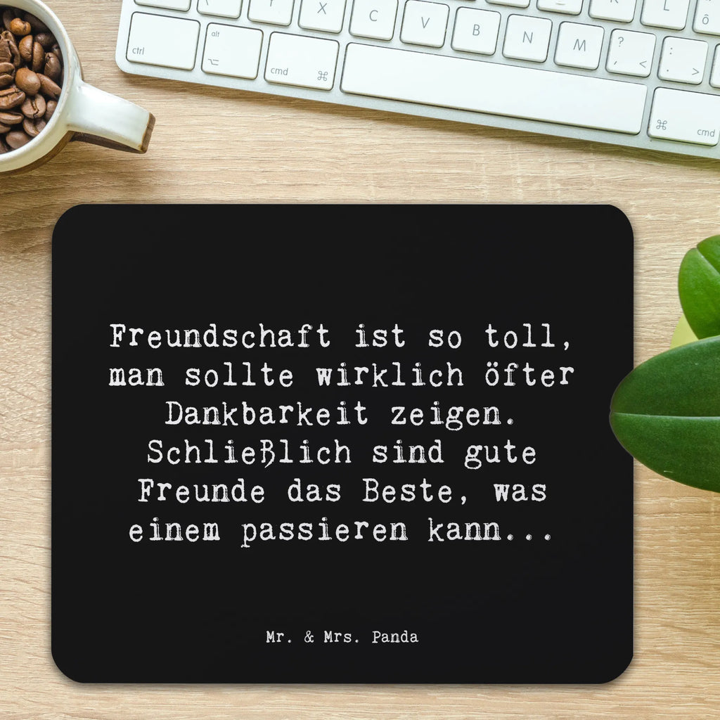 Mauspad Spruch Dankbarkeit für Freundschaft Mousepad, Computer zubehör, Büroausstattung, PC Zubehör, Arbeitszimmer, Mauspad, Einzigartiges Mauspad, Designer Mauspad, Mausunterlage, Mauspad Büro