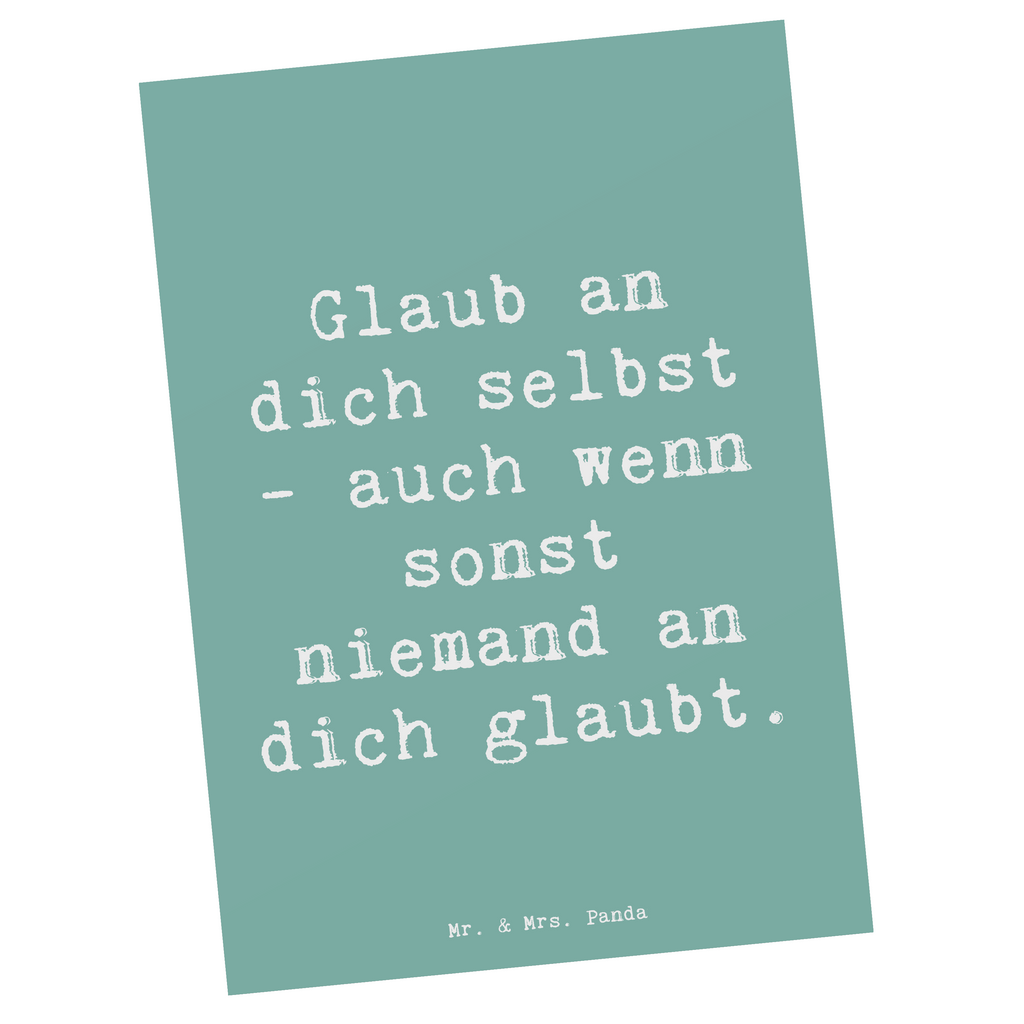 Postkarte Spruch Glaube an dich selbst Postkarte, Karte, Geschenkkarte, Grußkarte, Einladung, Ansichtskarte, Geburtstagskarte, Einladungskarte, Dankeskarte, Ansichtskarten, Einladung Geburtstag, Einladungskarten Geburtstag