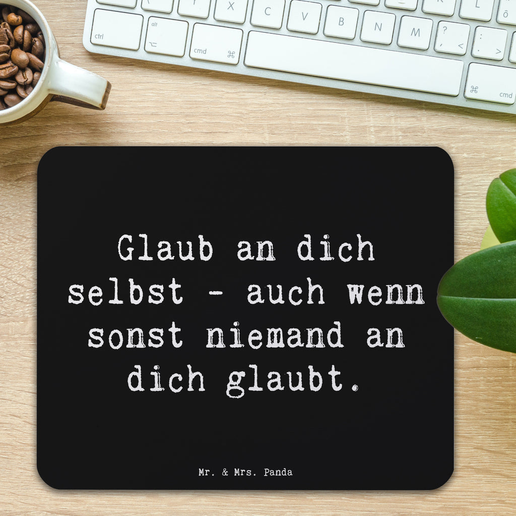 Mauspad Spruch Glaube an dich selbst Mousepad, Computer zubehör, Büroausstattung, PC Zubehör, Arbeitszimmer, Mauspad, Einzigartiges Mauspad, Designer Mauspad, Mausunterlage, Mauspad Büro