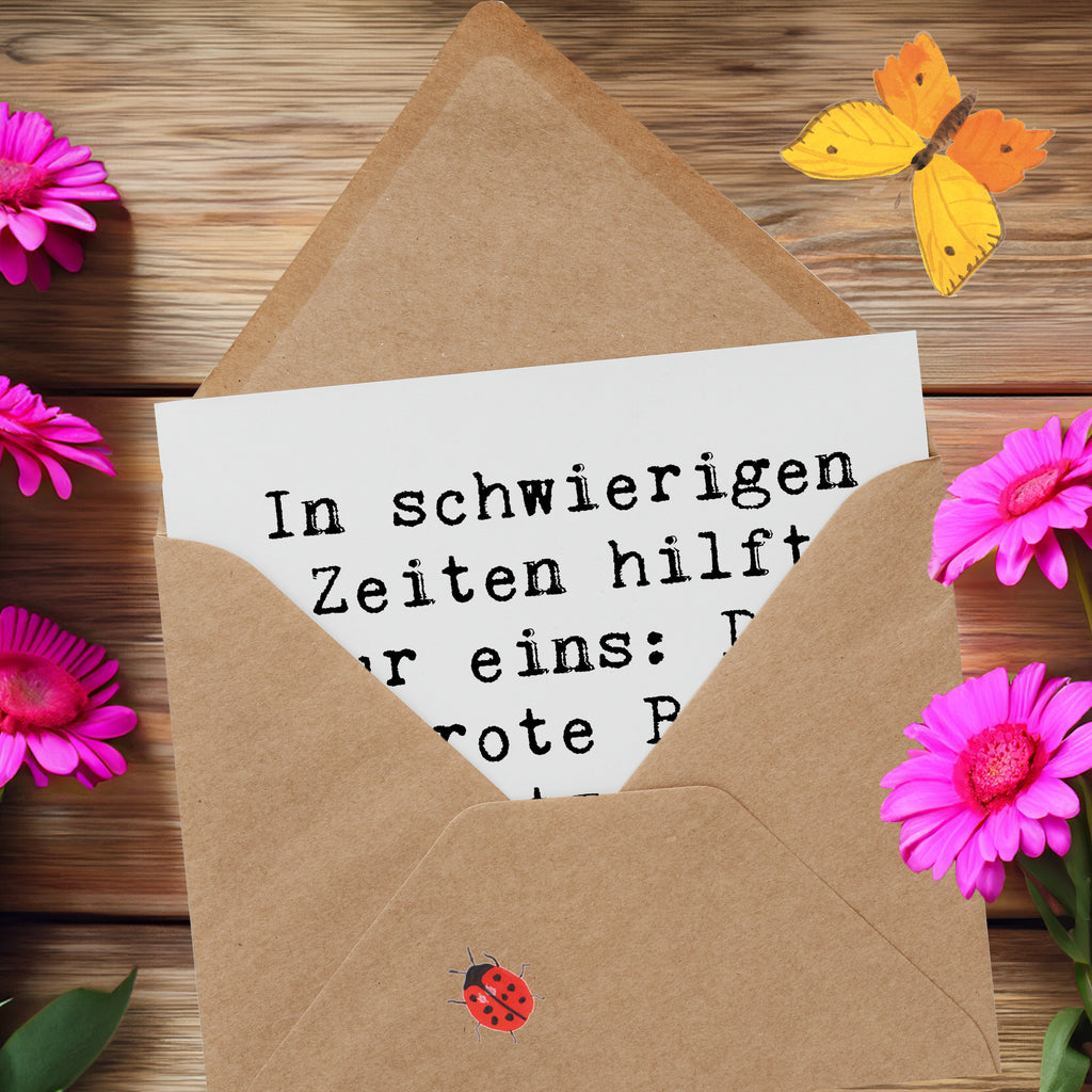 Deluxe Karte Spruch Hoffnung in schwierigen Zeiten Karte, Grußkarte, Klappkarte, Einladungskarte, Glückwunschkarte, Hochzeitskarte, Geburtstagskarte, Hochwertige Grußkarte, Hochwertige Klappkarte