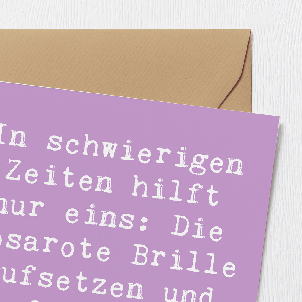 Deluxe Karte Spruch Hoffnung in schwierigen Zeiten Karte, Grußkarte, Klappkarte, Einladungskarte, Glückwunschkarte, Hochzeitskarte, Geburtstagskarte, Hochwertige Grußkarte, Hochwertige Klappkarte