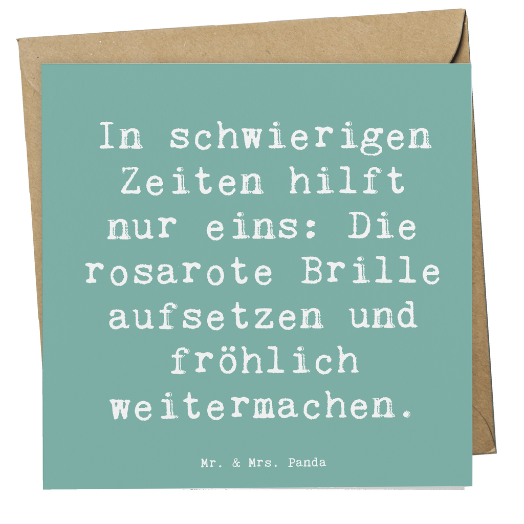 Deluxe Karte Spruch Hoffnung in schwierigen Zeiten Karte, Grußkarte, Klappkarte, Einladungskarte, Glückwunschkarte, Hochzeitskarte, Geburtstagskarte, Hochwertige Grußkarte, Hochwertige Klappkarte