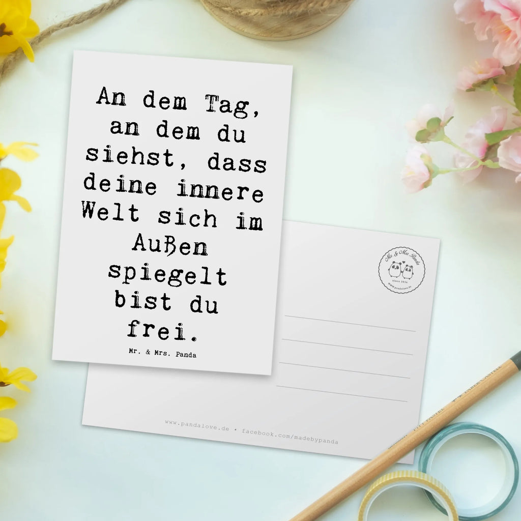 Postkarte Spruch Selbstreflexion Freiheit Postkarte, Karte, Geschenkkarte, Grußkarte, Einladung, Ansichtskarte, Geburtstagskarte, Einladungskarte, Dankeskarte, Ansichtskarten, Einladung Geburtstag, Einladungskarten Geburtstag