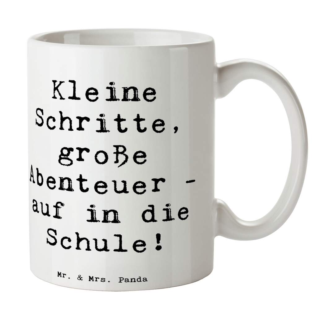 Tasse Spruch Schulanfang Abenteuer Tasse, Kaffeetasse, Teetasse, Becher, Kaffeebecher, Teebecher, Keramiktasse, Porzellantasse, Büro Tasse, Geschenk Tasse, Tasse Sprüche, Tasse Motive, Kaffeetassen, Tasse bedrucken, Designer Tasse, Cappuccino Tassen, Schöne Teetassen