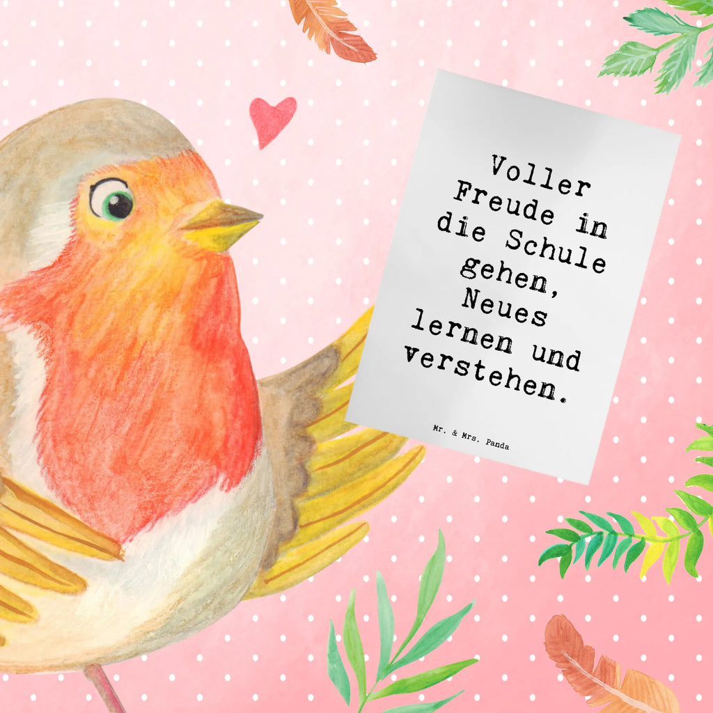 Grußkarte Spruch Schulanfang Freude Grußkarte, Klappkarte, Einladungskarte, Glückwunschkarte, Hochzeitskarte, Geburtstagskarte, Karte, Ansichtskarten