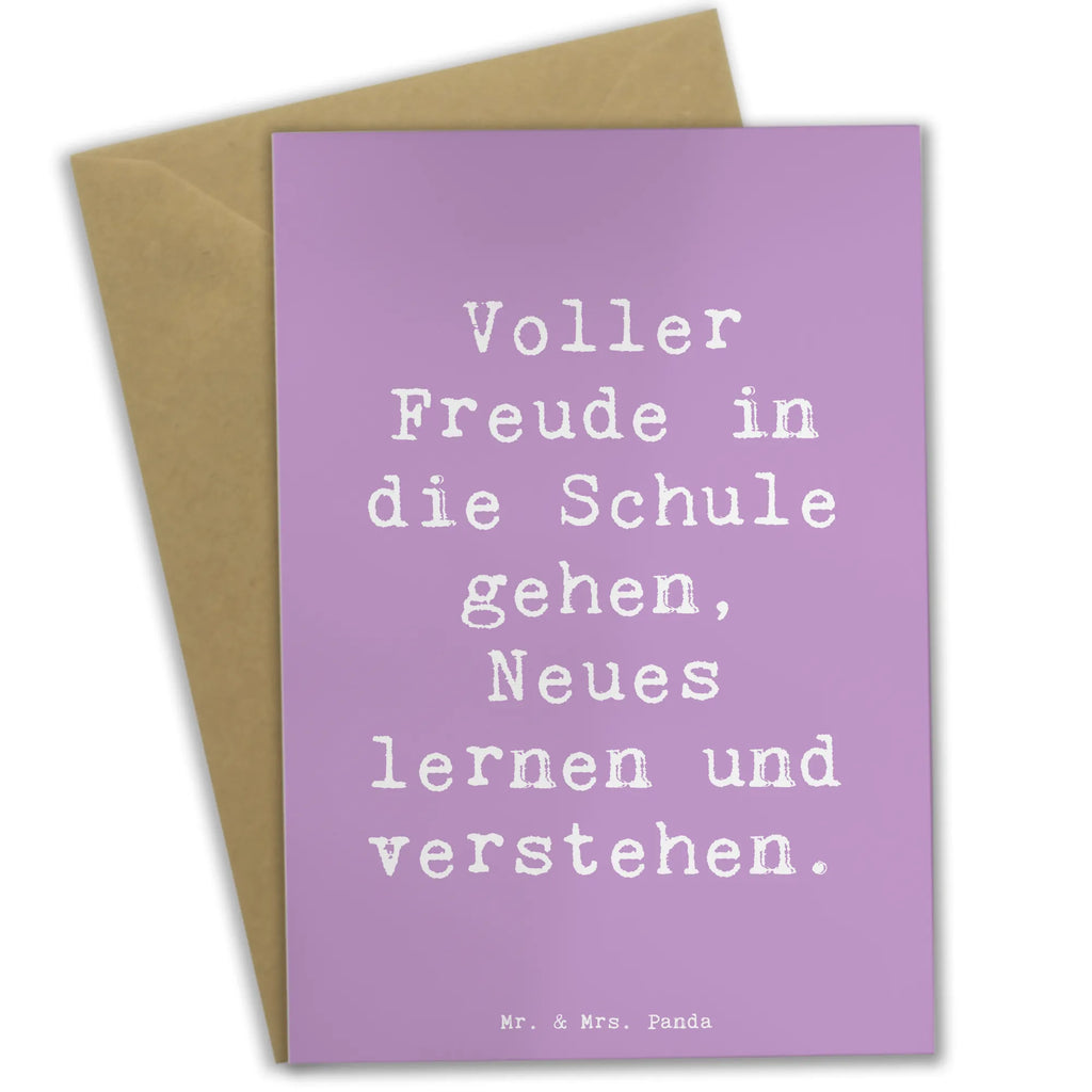 Grußkarte Spruch Schulanfang Freude Grußkarte, Klappkarte, Einladungskarte, Glückwunschkarte, Hochzeitskarte, Geburtstagskarte, Karte, Ansichtskarten