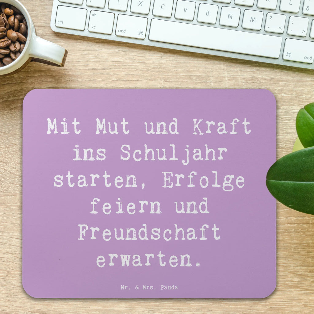 Mauspad Spruch Mutiger Schulanfang Mousepad, Computer zubehör, Büroausstattung, PC Zubehör, Arbeitszimmer, Mauspad, Einzigartiges Mauspad, Designer Mauspad, Mausunterlage, Mauspad Büro