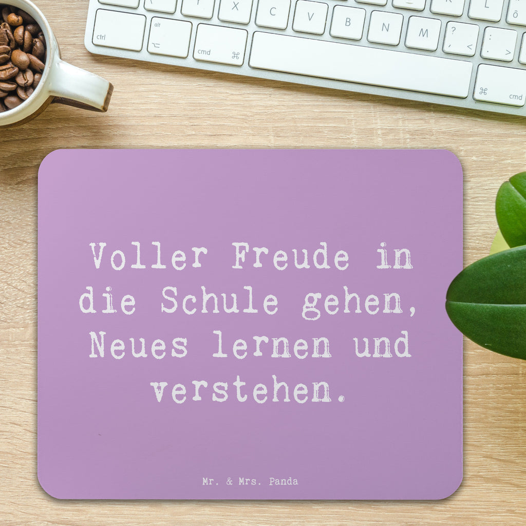 Mauspad Spruch Schulanfang Freude Mousepad, Computer zubehör, Büroausstattung, PC Zubehör, Arbeitszimmer, Mauspad, Einzigartiges Mauspad, Designer Mauspad, Mausunterlage, Mauspad Büro