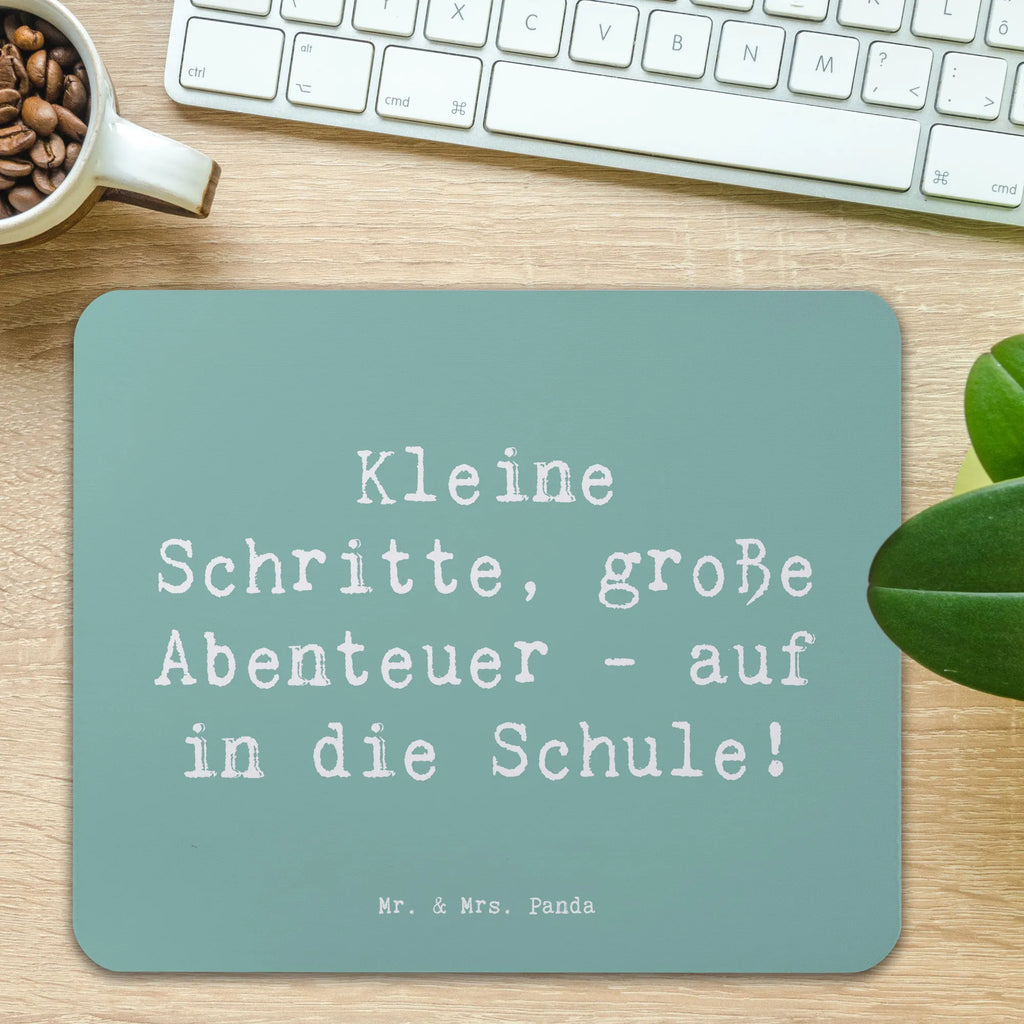 Mauspad Spruch Schulanfang Abenteuer Mousepad, Computer zubehör, Büroausstattung, PC Zubehör, Arbeitszimmer, Mauspad, Einzigartiges Mauspad, Designer Mauspad, Mausunterlage, Mauspad Büro