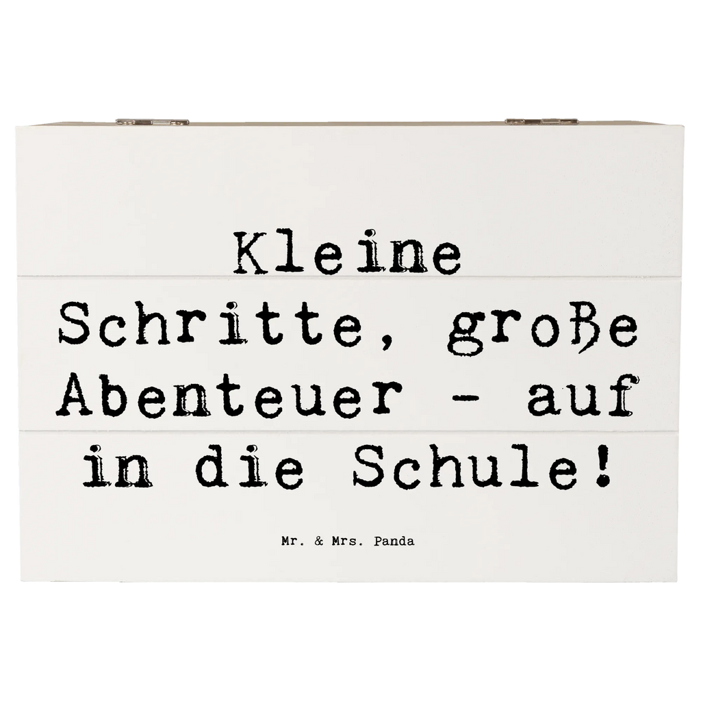 Holzkiste Spruch Schulanfang Abenteuer Holzkiste, Kiste, Schatzkiste, Truhe, Schatulle, XXL, Erinnerungsbox, Erinnerungskiste, Dekokiste, Aufbewahrungsbox, Geschenkbox, Geschenkdose