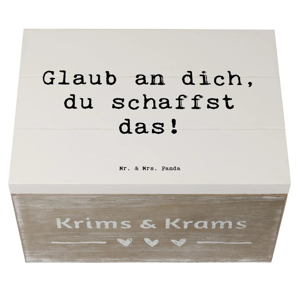 Holzkiste Spruch Schulanfang Glaube Holzkiste, Kiste, Schatzkiste, Truhe, Schatulle, XXL, Erinnerungsbox, Erinnerungskiste, Dekokiste, Aufbewahrungsbox, Geschenkbox, Geschenkdose