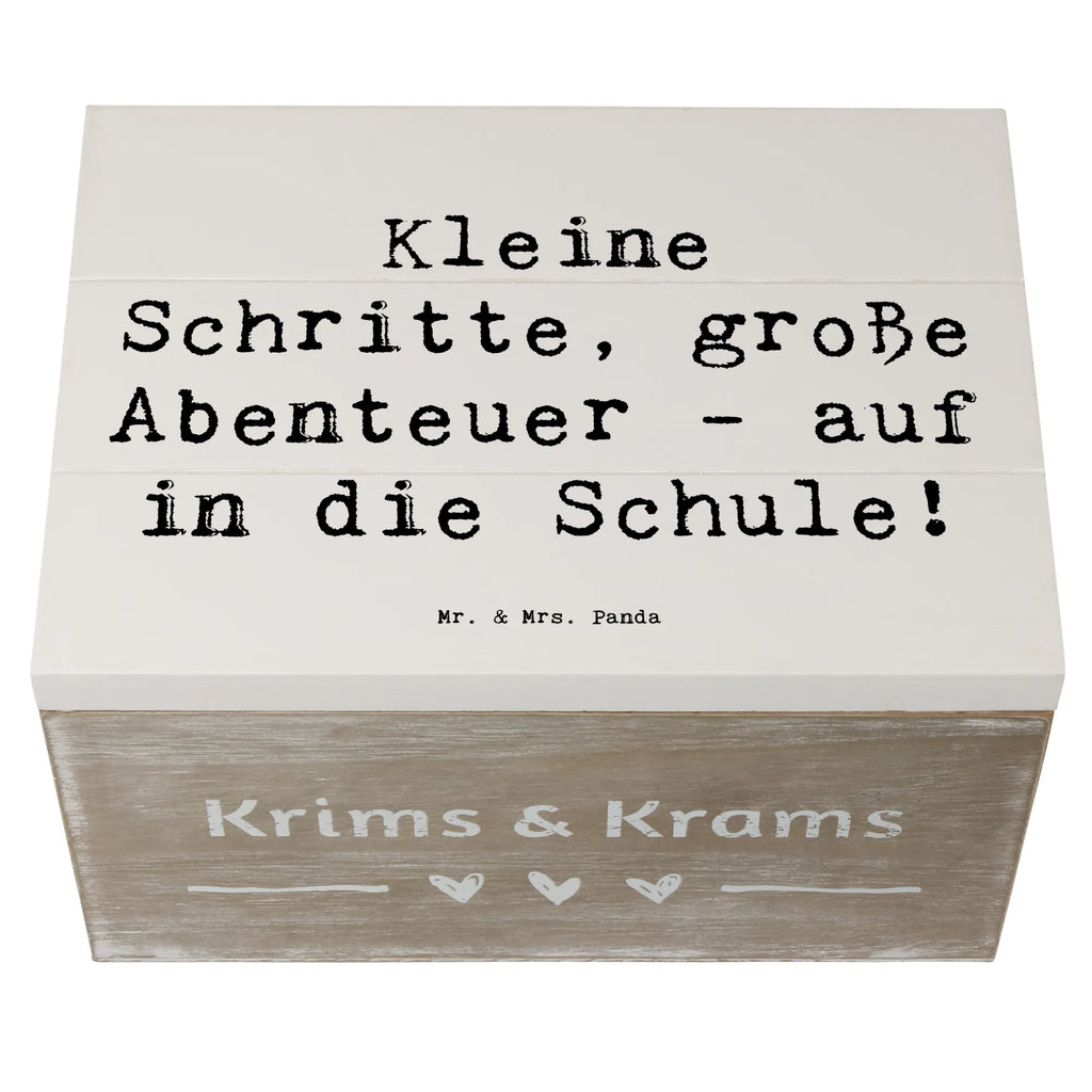 Holzkiste Spruch Schulanfang Abenteuer Holzkiste, Kiste, Schatzkiste, Truhe, Schatulle, XXL, Erinnerungsbox, Erinnerungskiste, Dekokiste, Aufbewahrungsbox, Geschenkbox, Geschenkdose