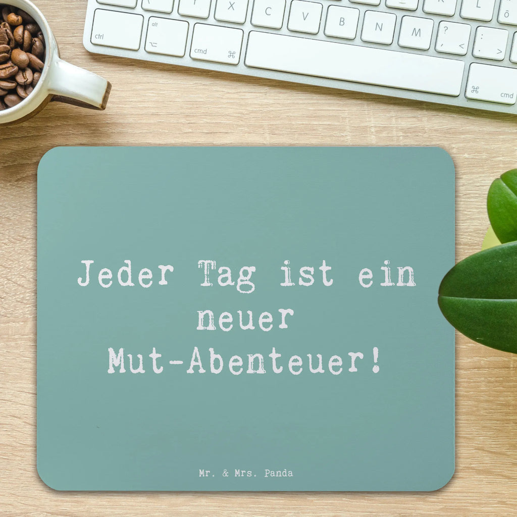 Mauspad Spruch Angst überwinden Abenteuer Mousepad, Computer zubehör, Büroausstattung, PC Zubehör, Arbeitszimmer, Mauspad, Einzigartiges Mauspad, Designer Mauspad, Mausunterlage, Mauspad Büro