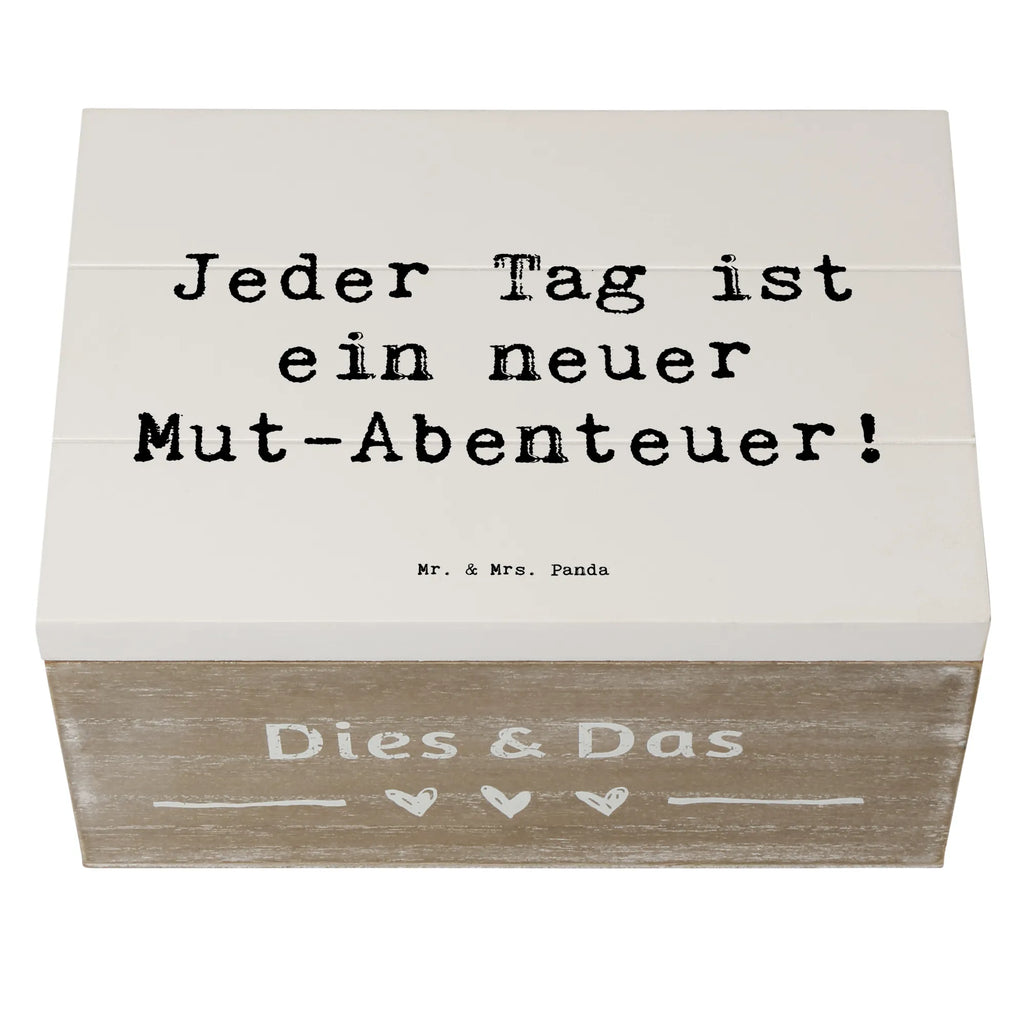 Holzkiste Spruch Angst überwinden Abenteuer Holzkiste, Kiste, Schatzkiste, Truhe, Schatulle, XXL, Erinnerungsbox, Erinnerungskiste, Dekokiste, Aufbewahrungsbox, Geschenkbox, Geschenkdose