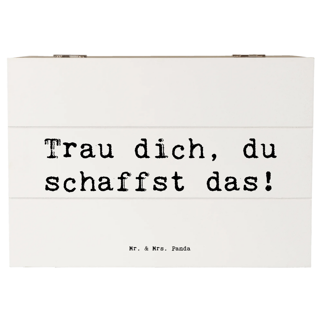 Holzkiste Spruch Angst überwinden Holzkiste, Kiste, Schatzkiste, Truhe, Schatulle, XXL, Erinnerungsbox, Erinnerungskiste, Dekokiste, Aufbewahrungsbox, Geschenkbox, Geschenkdose