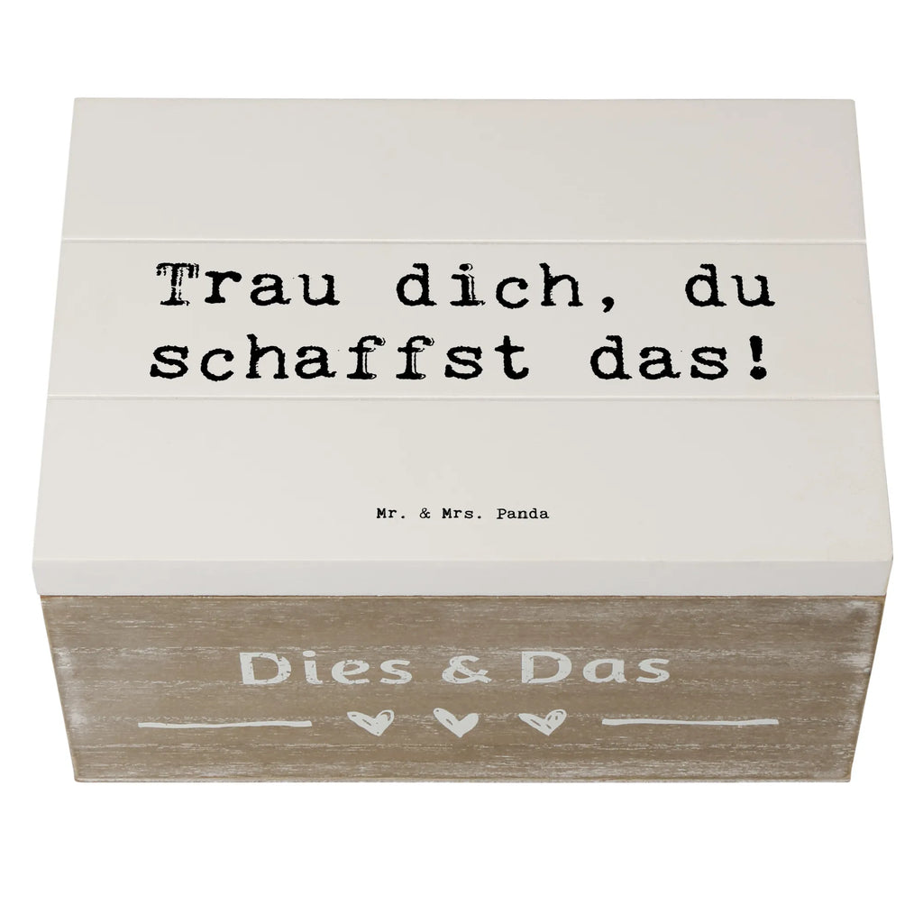 Holzkiste Spruch Angst überwinden Holzkiste, Kiste, Schatzkiste, Truhe, Schatulle, XXL, Erinnerungsbox, Erinnerungskiste, Dekokiste, Aufbewahrungsbox, Geschenkbox, Geschenkdose