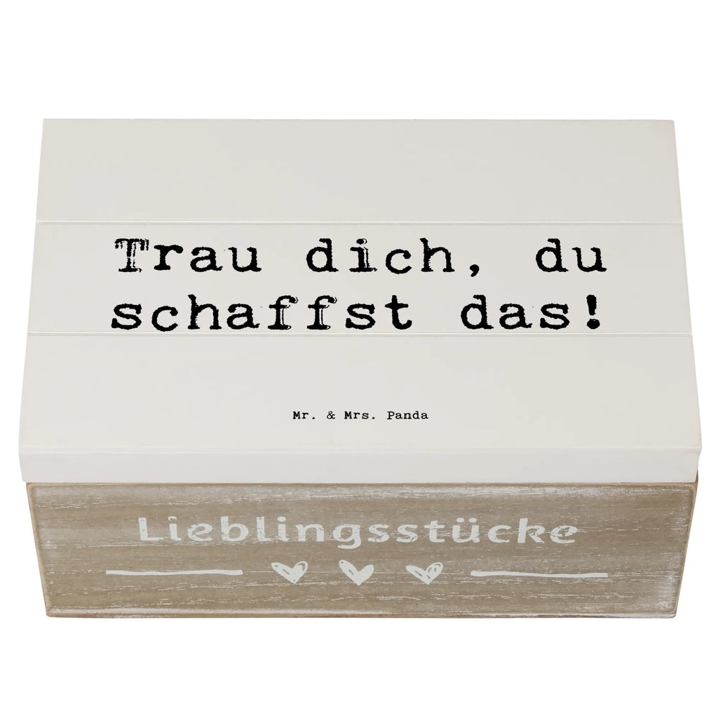 Holzkiste Spruch Angst überwinden Holzkiste, Kiste, Schatzkiste, Truhe, Schatulle, XXL, Erinnerungsbox, Erinnerungskiste, Dekokiste, Aufbewahrungsbox, Geschenkbox, Geschenkdose