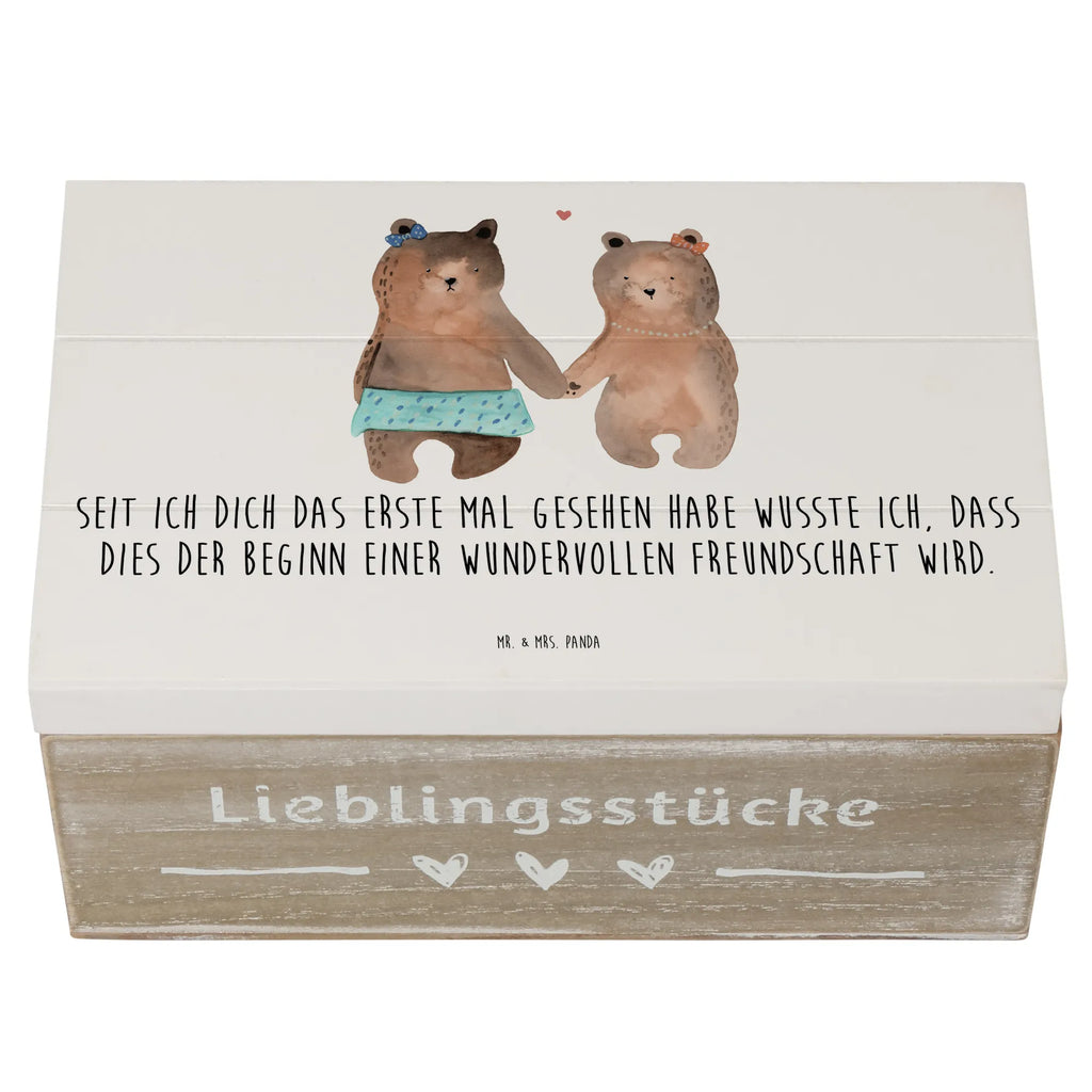 Holzkiste Neue Freunde finden Holzkiste, Kiste, Schatzkiste, Truhe, Schatulle, XXL, Erinnerungsbox, Erinnerungskiste, Dekokiste, Aufbewahrungsbox, Geschenkbox, Geschenkdose