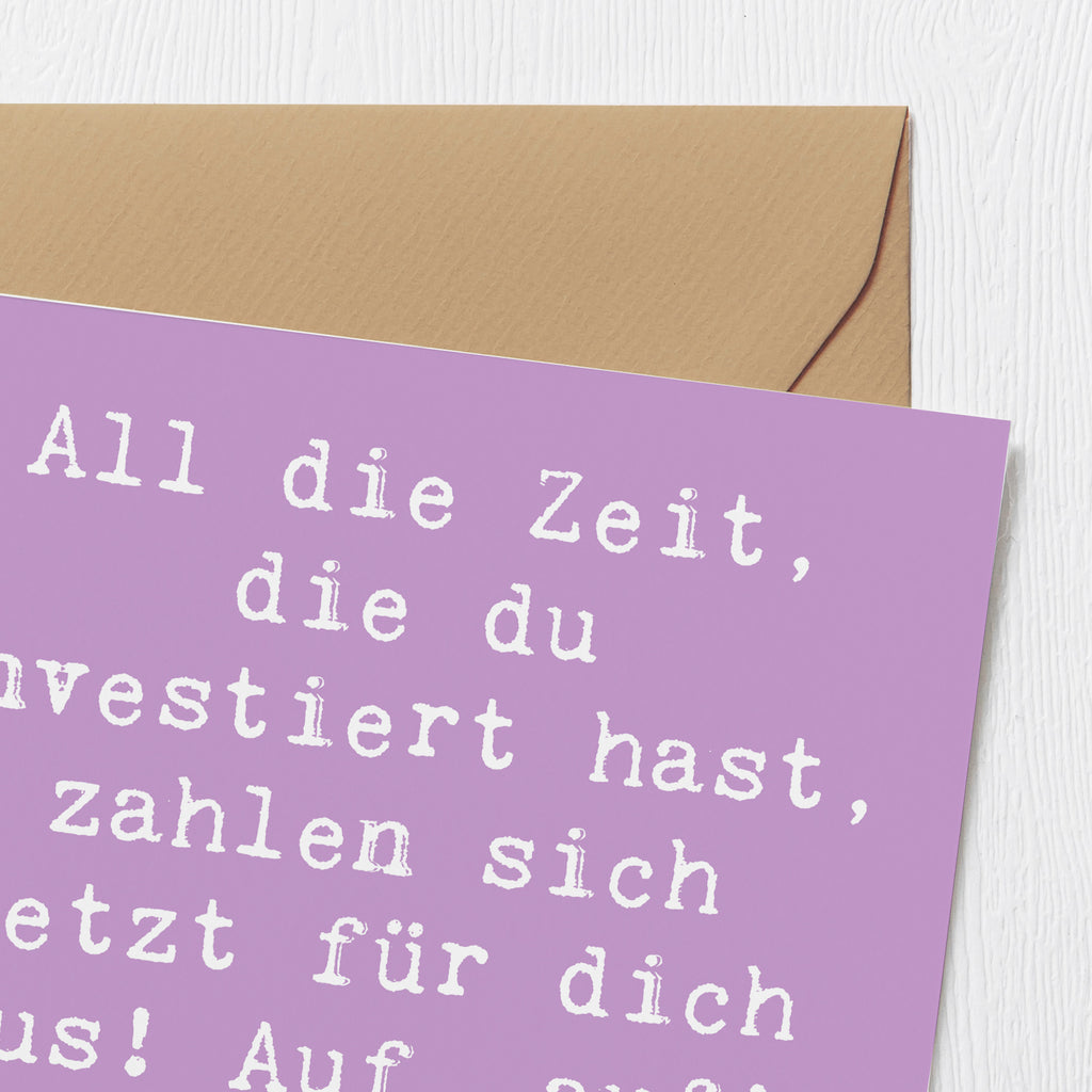 Deluxe Karte Spruch Sportliche Wettkämpfe Erfolg Karte, Grußkarte, Klappkarte, Einladungskarte, Glückwunschkarte, Hochzeitskarte, Geburtstagskarte, Hochwertige Grußkarte, Hochwertige Klappkarte