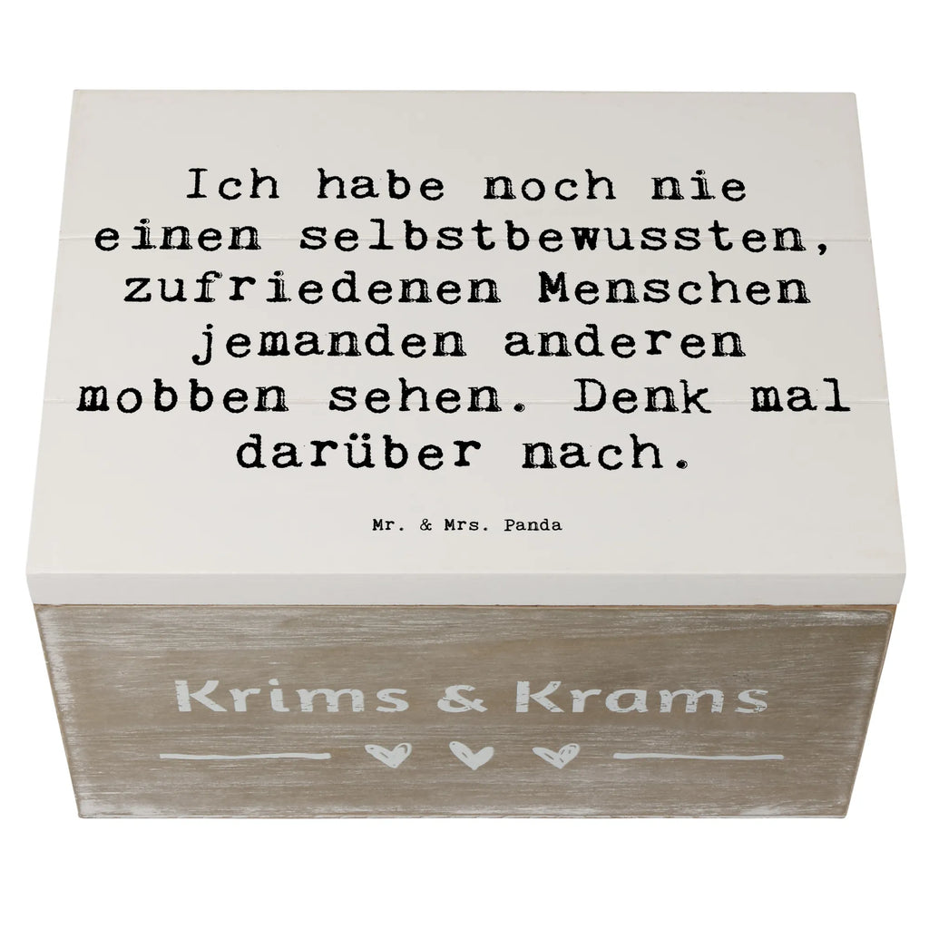 Holzkiste Spruch Mobbing bewältigen Holzkiste, Kiste, Schatzkiste, Truhe, Schatulle, XXL, Erinnerungsbox, Erinnerungskiste, Dekokiste, Aufbewahrungsbox, Geschenkbox, Geschenkdose