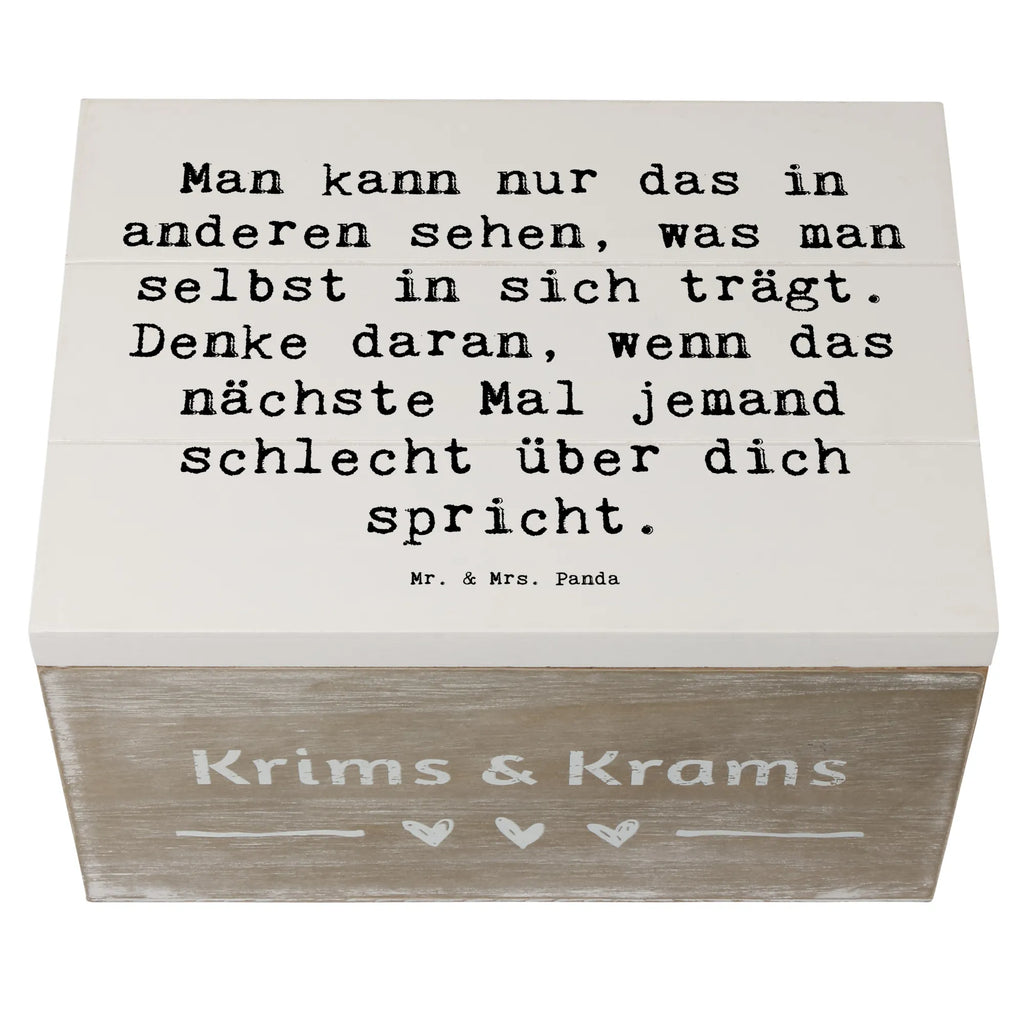 Holzkiste Spruch Mobbing bewältigen Spiegelbild Holzkiste, Kiste, Schatzkiste, Truhe, Schatulle, XXL, Erinnerungsbox, Erinnerungskiste, Dekokiste, Aufbewahrungsbox, Geschenkbox, Geschenkdose