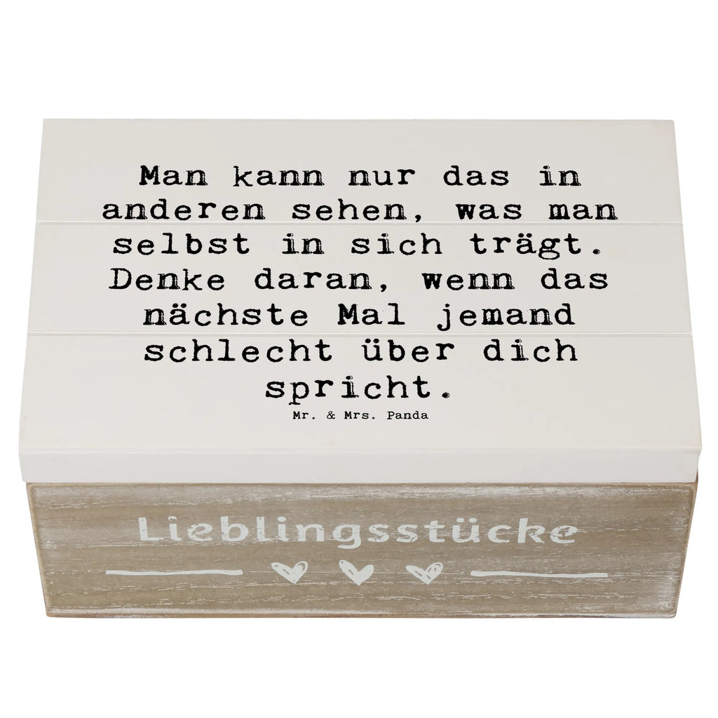 Holzkiste Spruch Mobbing bewältigen Spiegelbild Holzkiste, Kiste, Schatzkiste, Truhe, Schatulle, XXL, Erinnerungsbox, Erinnerungskiste, Dekokiste, Aufbewahrungsbox, Geschenkbox, Geschenkdose