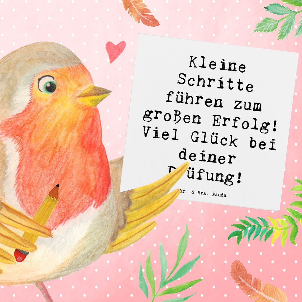 Deluxe Karte Spruch Prüfungen bestehen Karte, Grußkarte, Klappkarte, Einladungskarte, Glückwunschkarte, Hochzeitskarte, Geburtstagskarte, Hochwertige Grußkarte, Hochwertige Klappkarte