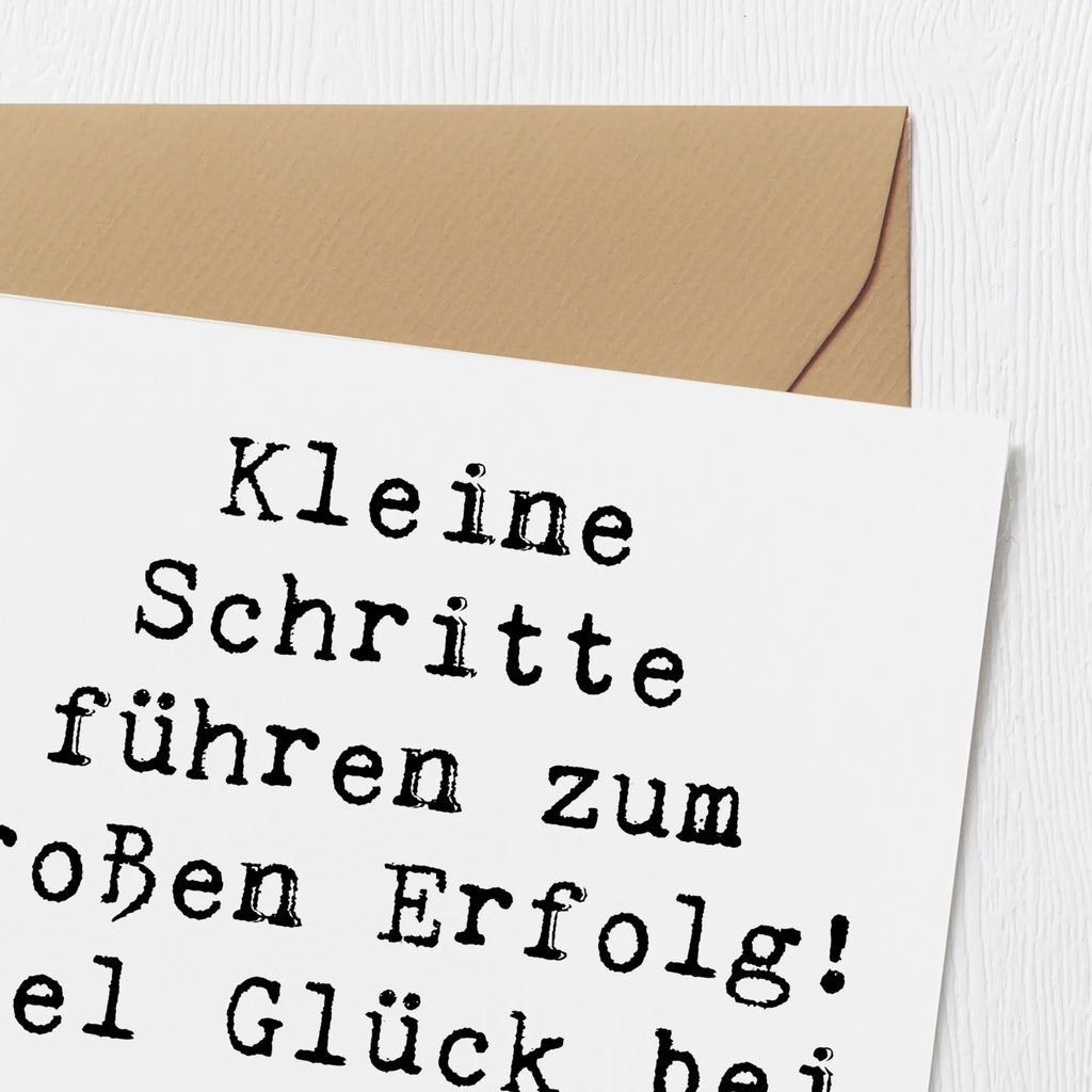 Deluxe Karte Spruch Prüfungen bestehen Karte, Grußkarte, Klappkarte, Einladungskarte, Glückwunschkarte, Hochzeitskarte, Geburtstagskarte, Hochwertige Grußkarte, Hochwertige Klappkarte