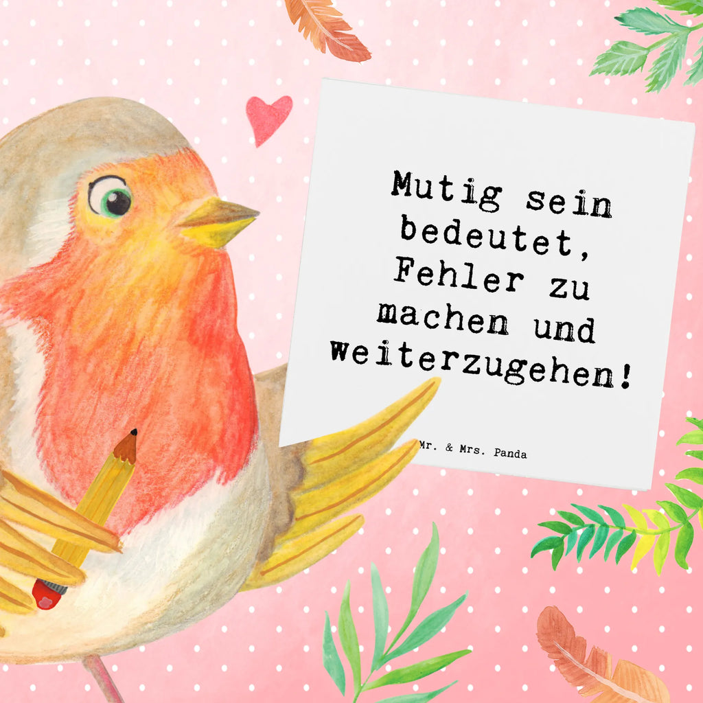 Deluxe Karte Spruch Fehler machen Lernen Karte, Grußkarte, Klappkarte, Einladungskarte, Glückwunschkarte, Hochzeitskarte, Geburtstagskarte, Hochwertige Grußkarte, Hochwertige Klappkarte