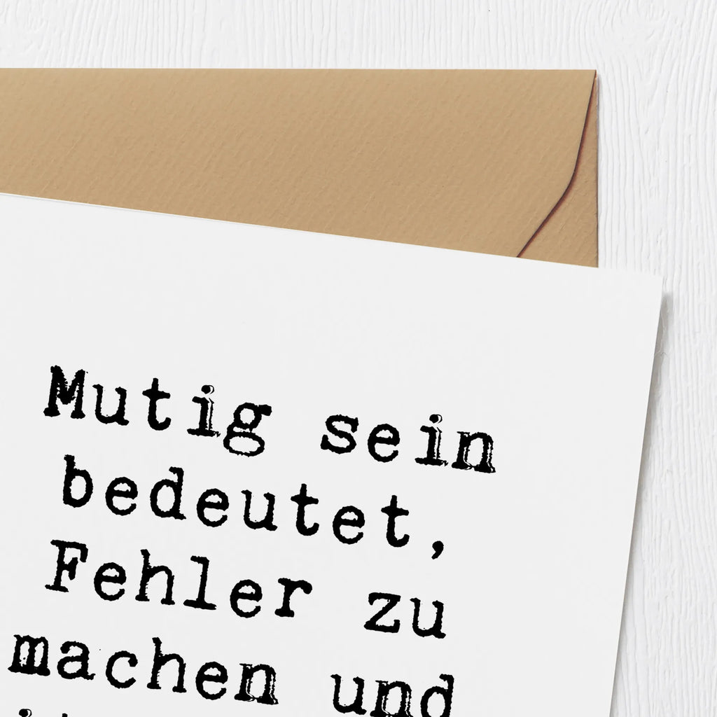 Deluxe Karte Spruch Fehler machen Lernen Karte, Grußkarte, Klappkarte, Einladungskarte, Glückwunschkarte, Hochzeitskarte, Geburtstagskarte, Hochwertige Grußkarte, Hochwertige Klappkarte