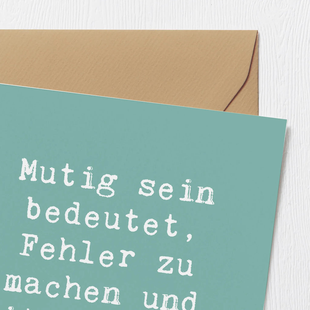 Deluxe Karte Spruch Fehler machen Lernen Karte, Grußkarte, Klappkarte, Einladungskarte, Glückwunschkarte, Hochzeitskarte, Geburtstagskarte, Hochwertige Grußkarte, Hochwertige Klappkarte