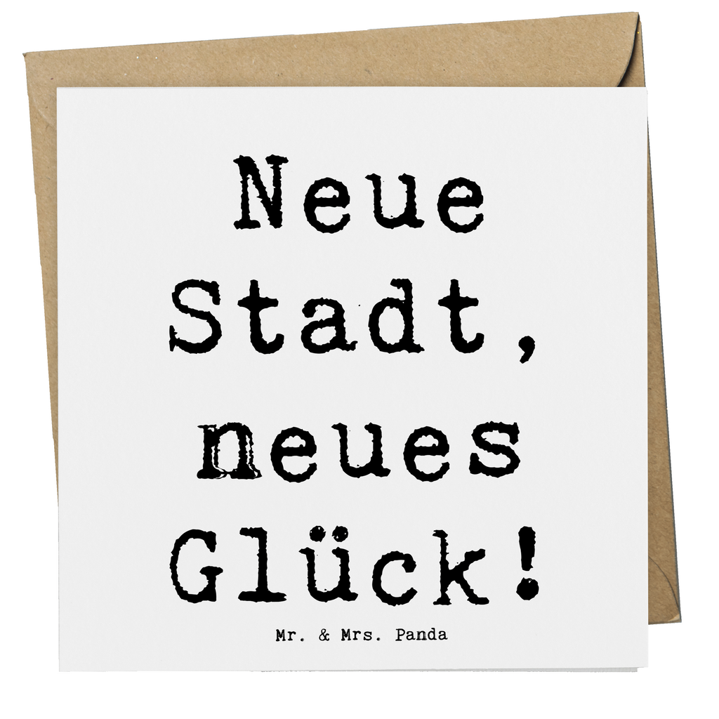 Deluxe Karte Spruch Umzug neue Stadt Karte, Grußkarte, Klappkarte, Einladungskarte, Glückwunschkarte, Hochzeitskarte, Geburtstagskarte, Hochwertige Grußkarte, Hochwertige Klappkarte