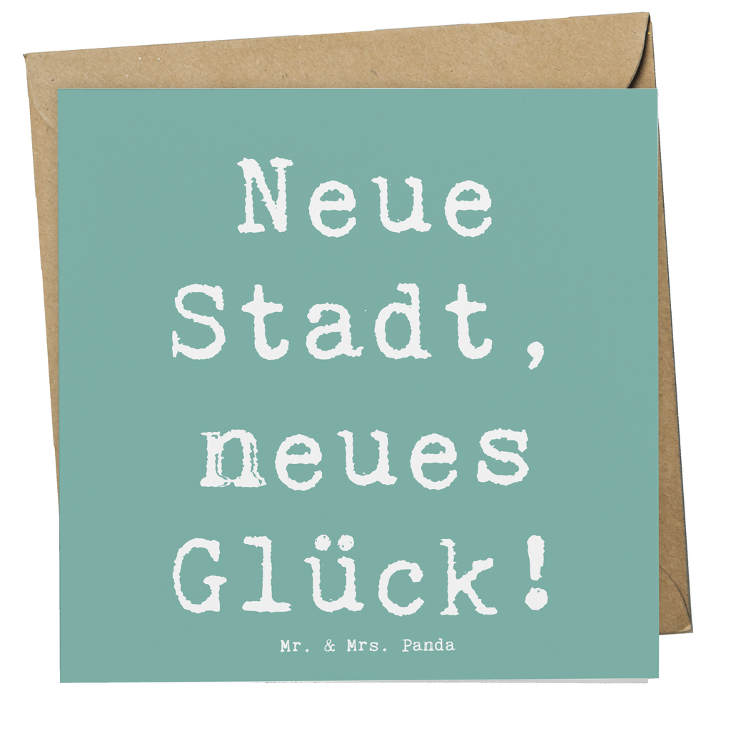 Deluxe Karte Spruch Umzug neue Stadt Karte, Grußkarte, Klappkarte, Einladungskarte, Glückwunschkarte, Hochzeitskarte, Geburtstagskarte, Hochwertige Grußkarte, Hochwertige Klappkarte