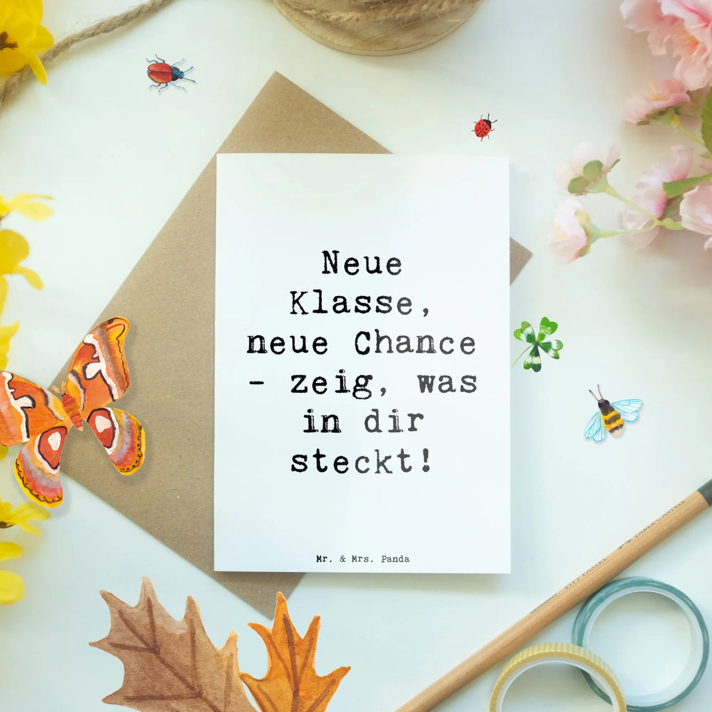 Grußkarte Spruch Erster Schultag Neue Klasse Grußkarte, Klappkarte, Einladungskarte, Glückwunschkarte, Hochzeitskarte, Geburtstagskarte, Karte, Ansichtskarten