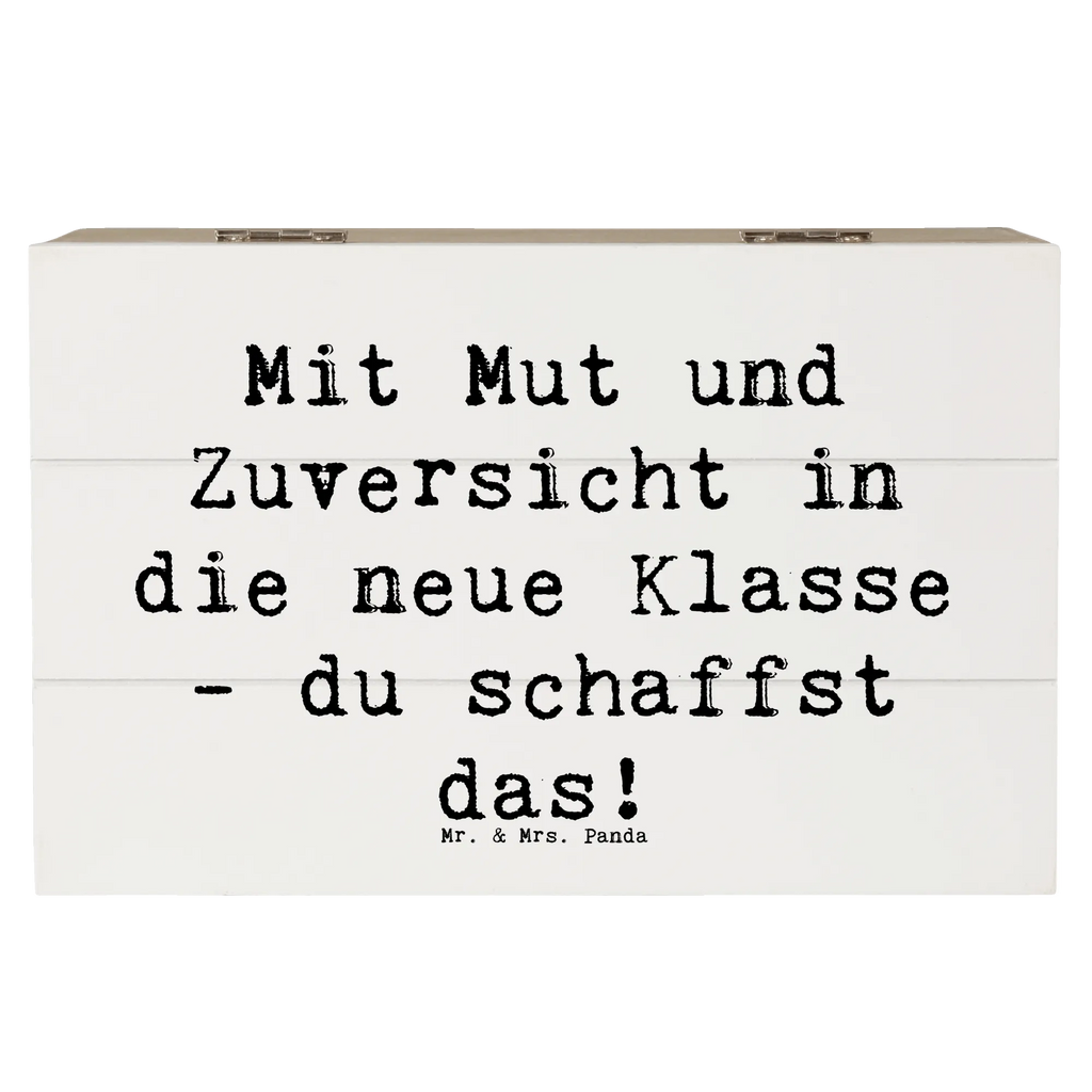 Holzkiste Spruch Erster Schultag Mut und Zuversicht Holzkiste, Kiste, Schatzkiste, Truhe, Schatulle, XXL, Erinnerungsbox, Erinnerungskiste, Dekokiste, Aufbewahrungsbox, Geschenkbox, Geschenkdose