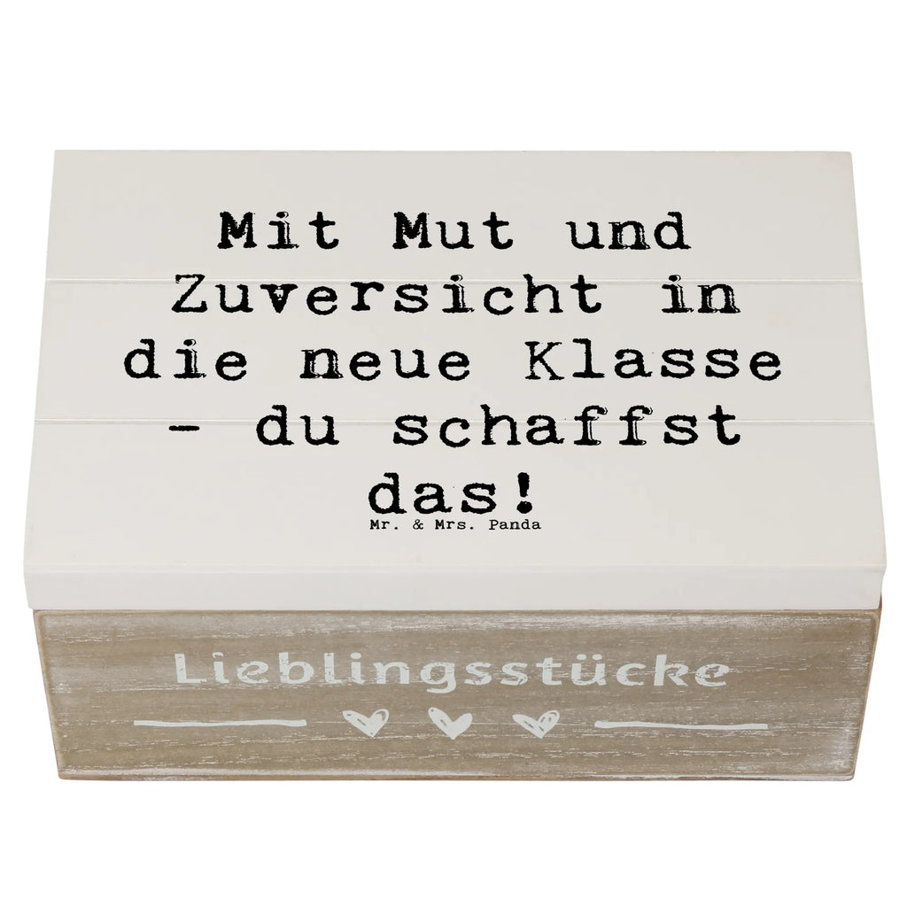 Holzkiste Spruch Erster Schultag Mut und Zuversicht Holzkiste, Kiste, Schatzkiste, Truhe, Schatulle, XXL, Erinnerungsbox, Erinnerungskiste, Dekokiste, Aufbewahrungsbox, Geschenkbox, Geschenkdose