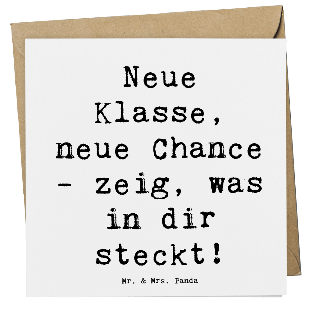 Deluxe Karte Spruch Erster Schultag Neue Klasse Karte, Grußkarte, Klappkarte, Einladungskarte, Glückwunschkarte, Hochzeitskarte, Geburtstagskarte, Hochwertige Grußkarte, Hochwertige Klappkarte